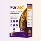 FurDoc Golden Years Cat 7+ | Senior Cat Supplement (6-in-1 Healthy Aging Formula)
