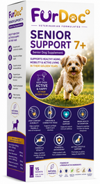 FurDoc Senior Support Dog 7+ | Senior Dog Supplement (6-in-1 Healthy Aging Formula)